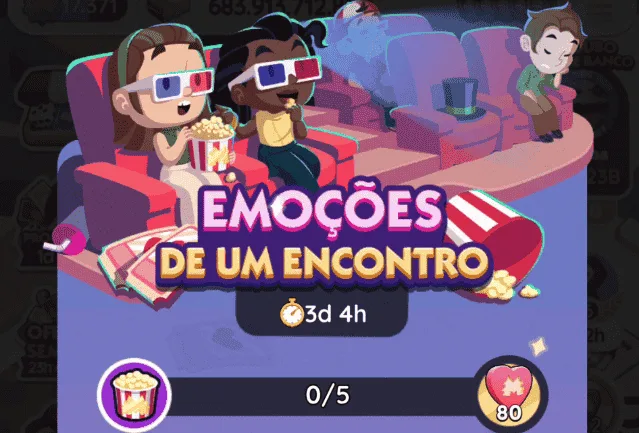 Evento Monopoly Go Emocoes De Um Encontro (lista de recompensas)